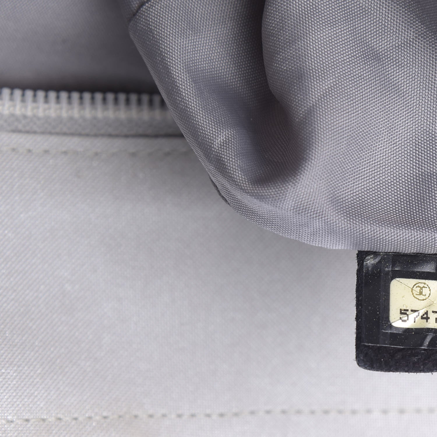 Chanel Canvas Sport Tote Grey White 9 of 10