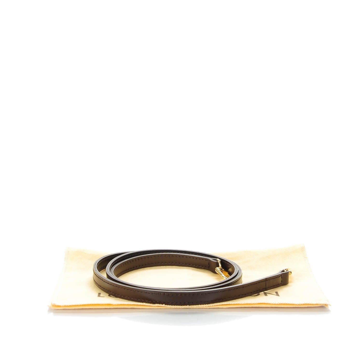 Louis Vuitton Calfskin Shoulder Strap Brown 4 of 5