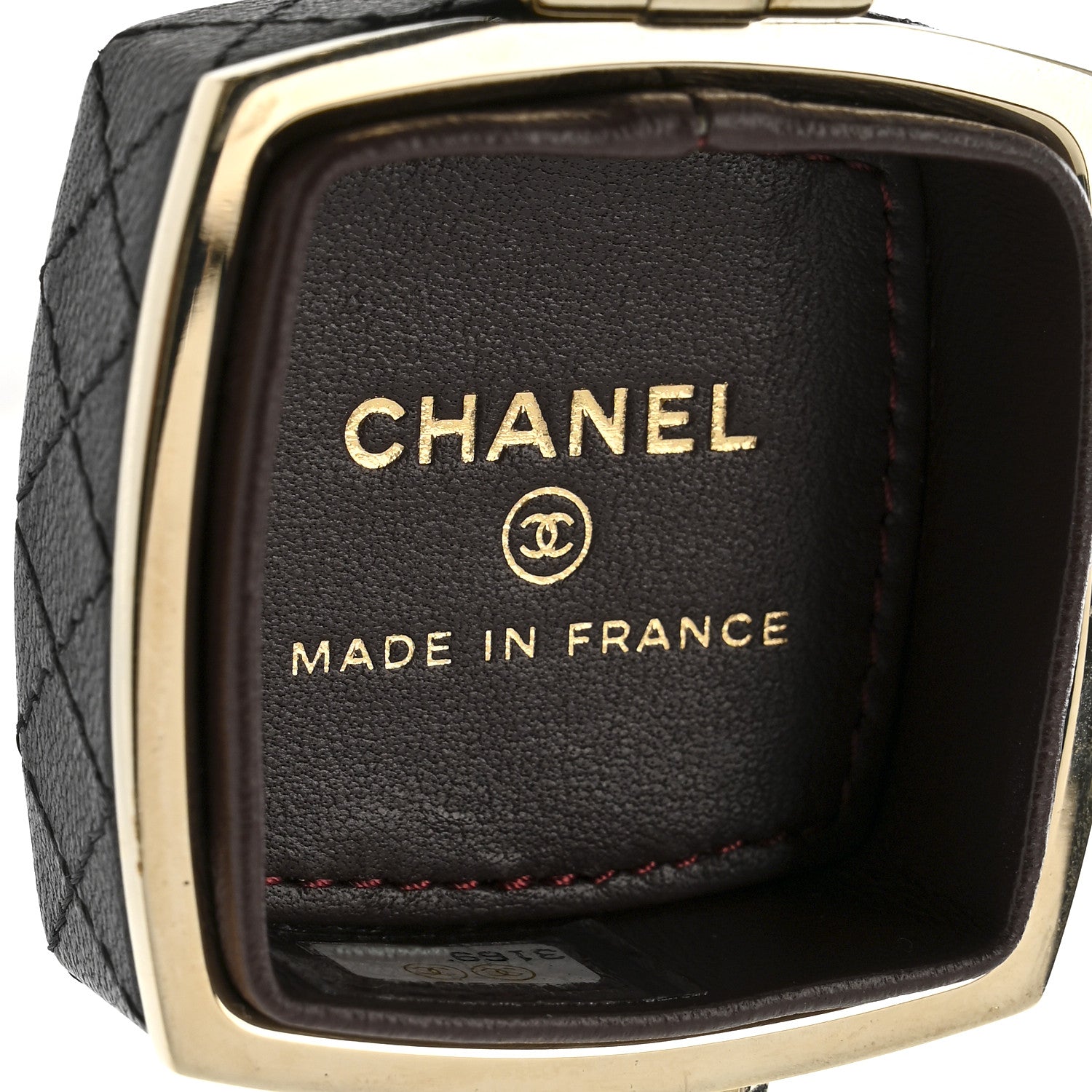 Chanel Lambskin Quilted Small Beauty Box Clutch With Chain Black 6 of 10