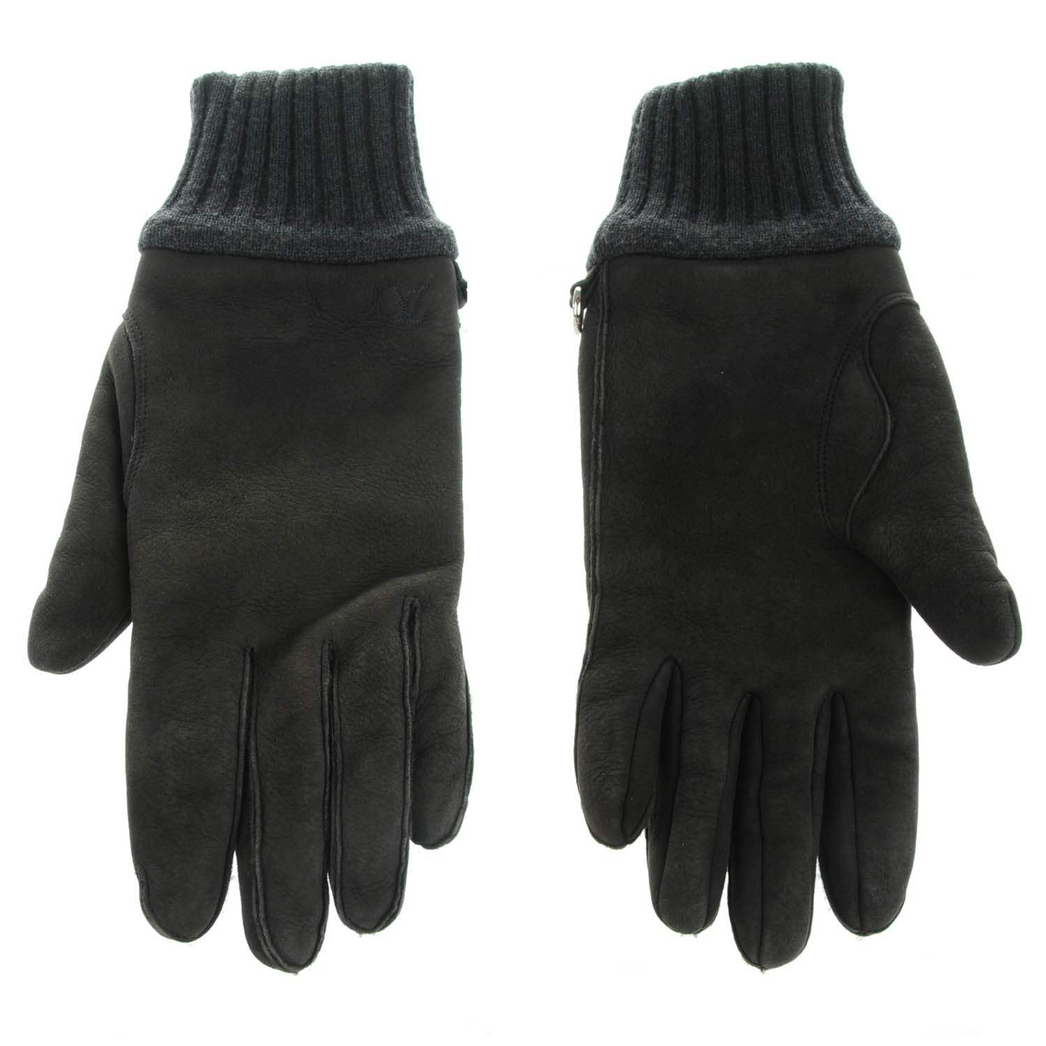 Louis Vuitton Lambskin Wool Sensation Gloves Charcoal Grey 1 of 5