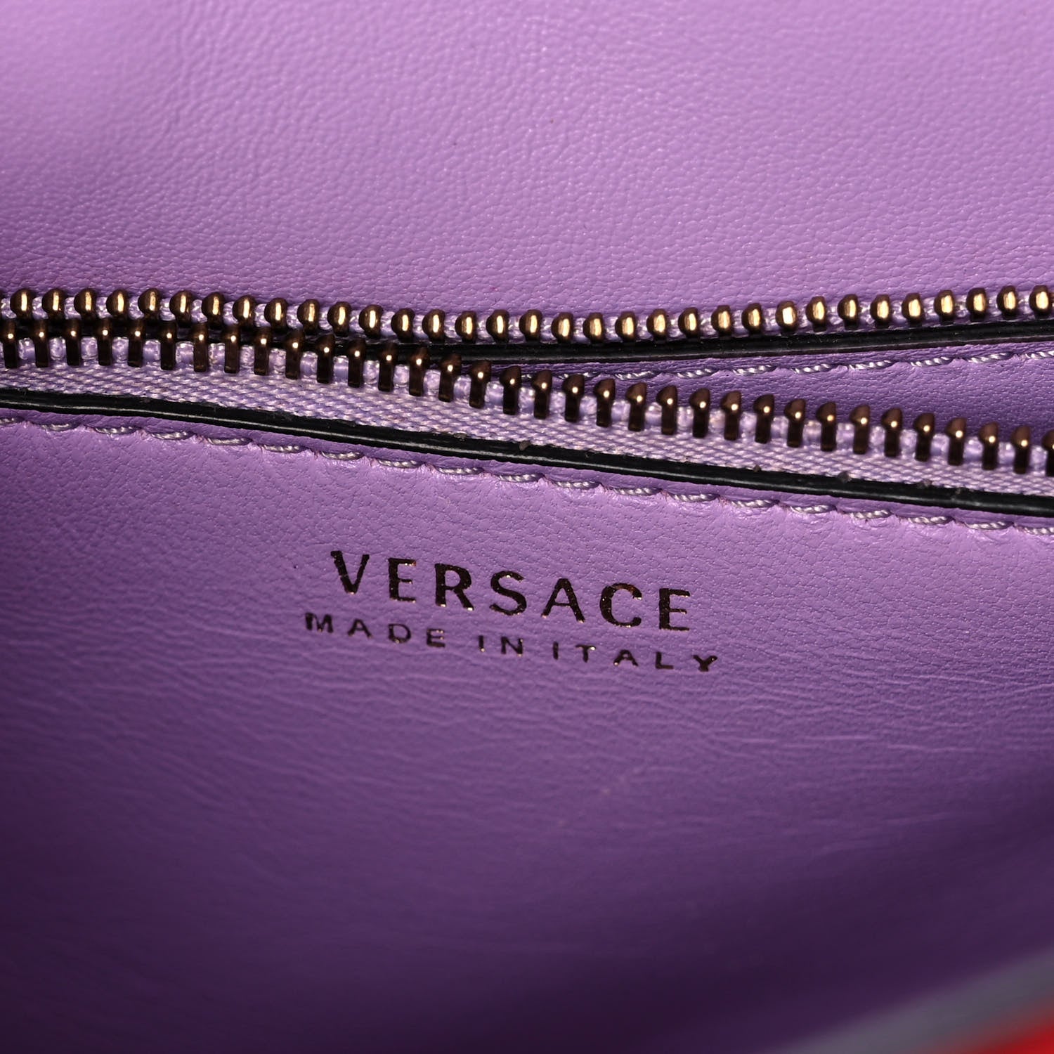 Versace Calfskin Medium La Medusa Top Handle Handbag Red 6 of 15
