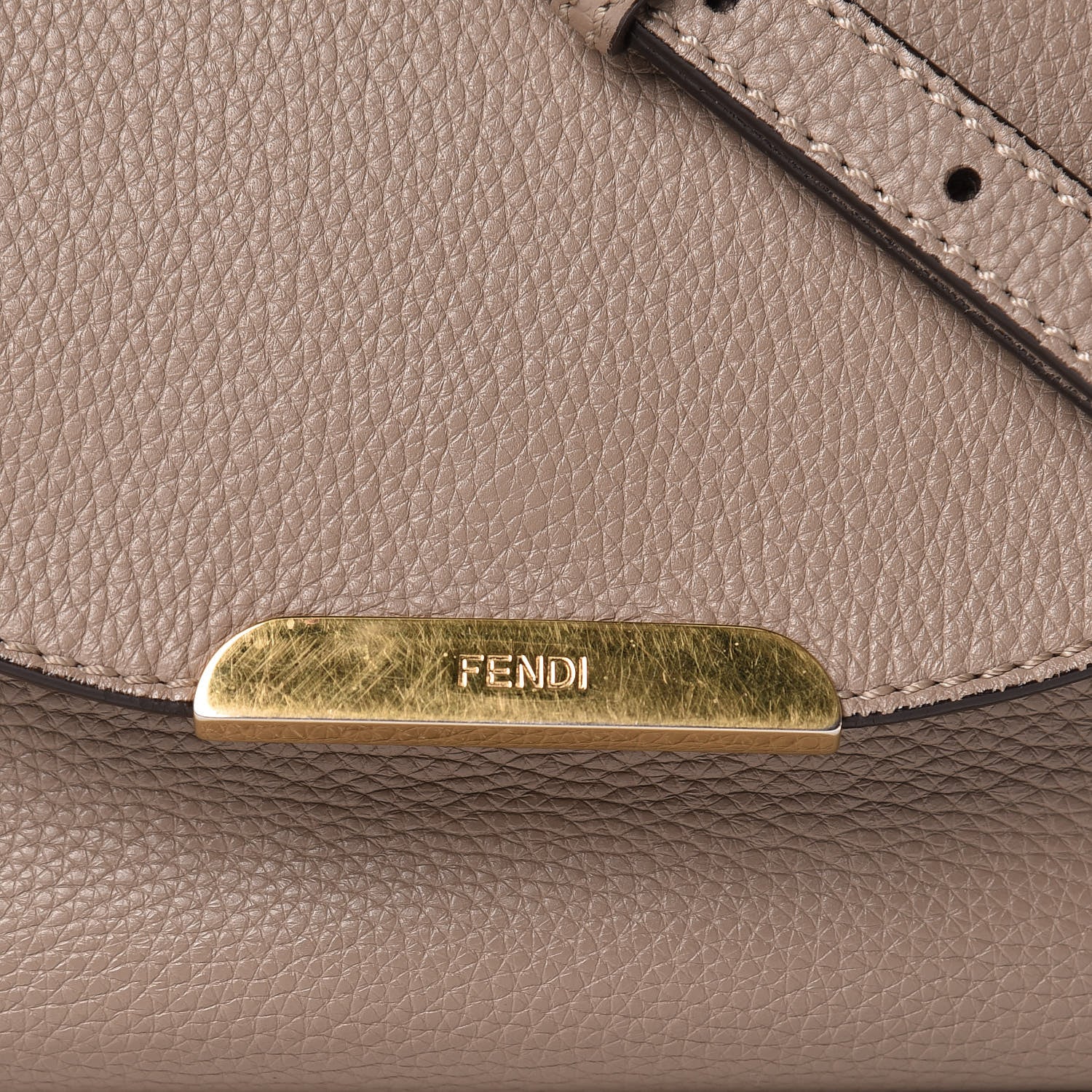 Fendi Vitello Small Messenger Bag Tortora 8 of 14