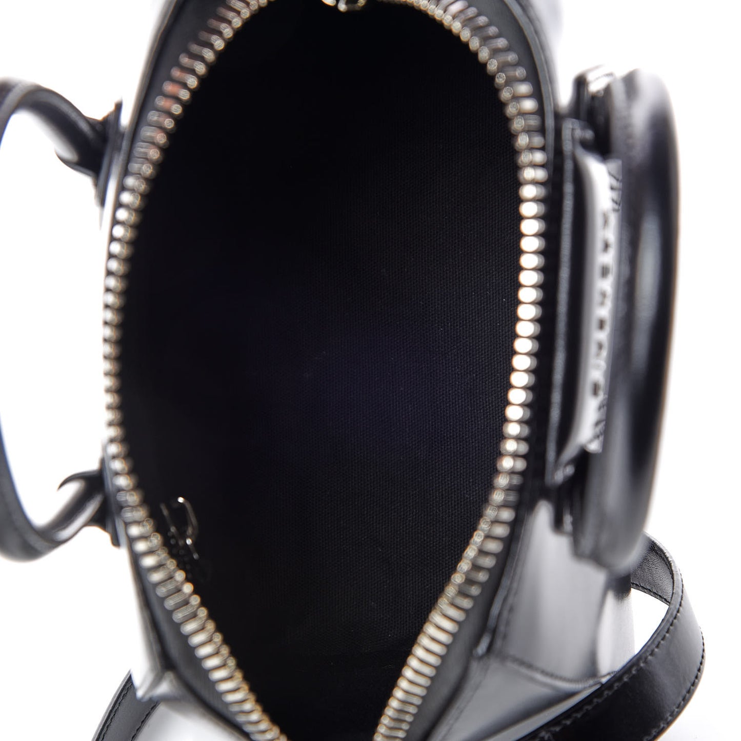 Shiny Lord Calfskin Mini Antigona Black