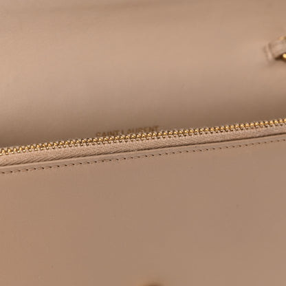 Saint Laurent Smooth Calfskin Classic Monogram Kate Tassel Chain Wallet Nude Powder 12 of 13