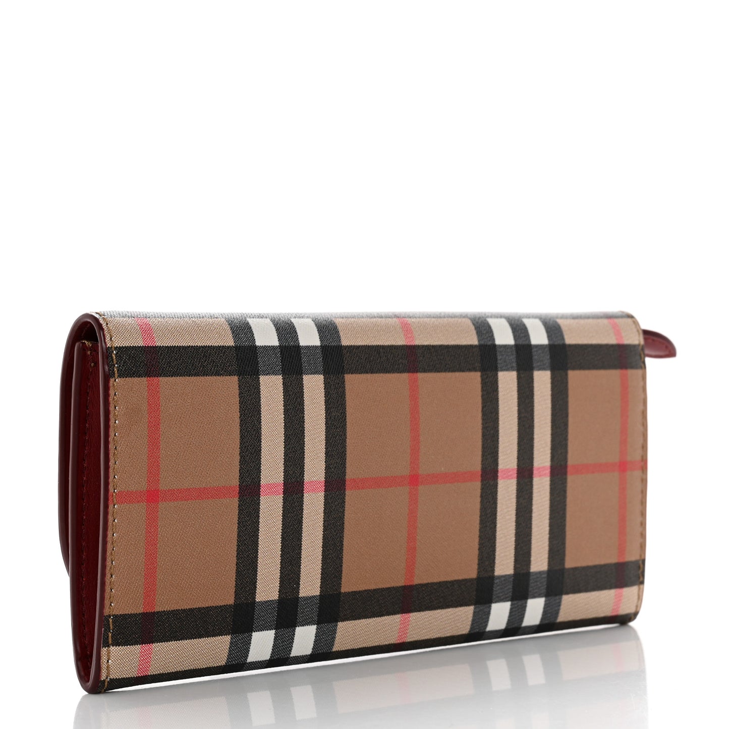 Vintage Check Halton Wallet Crimson