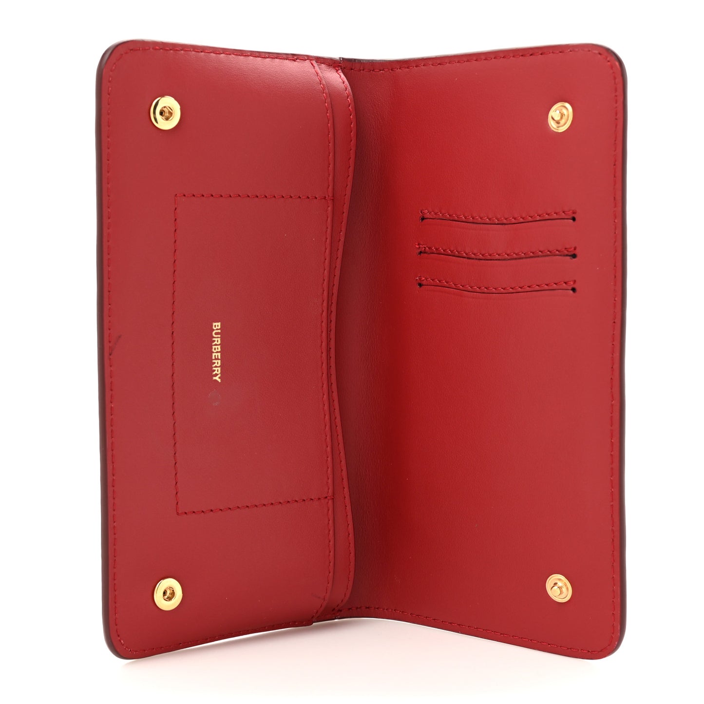 Marais Calfskin Rowe Continental Wallet Dark Carmine