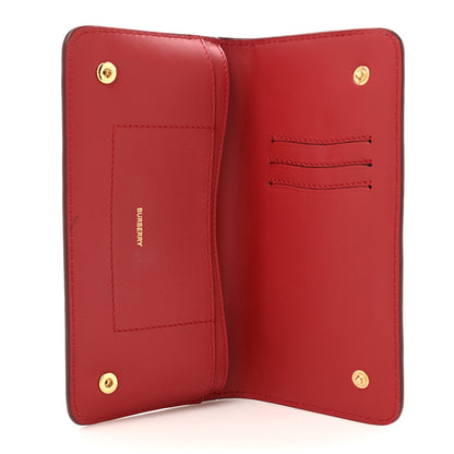 Burberry Marais Calfskin Rowe Continental Wallet Dark Carmine 5 of 10