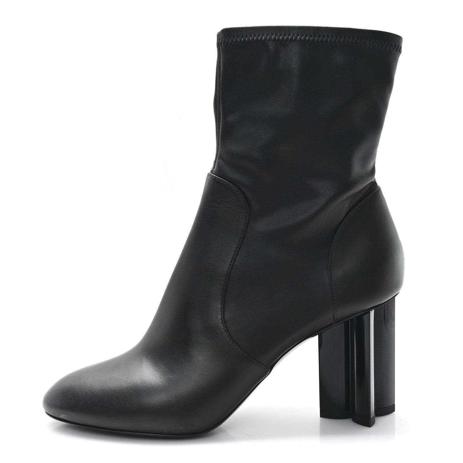 Louis Vuitton Calfskin Uniformes Silhouette Ankle Boots 38.5 Black 1 of 8