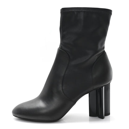 Louis Vuitton Calfskin Uniformes Silhouette Ankle Boots 38.5 Black 1 of 8