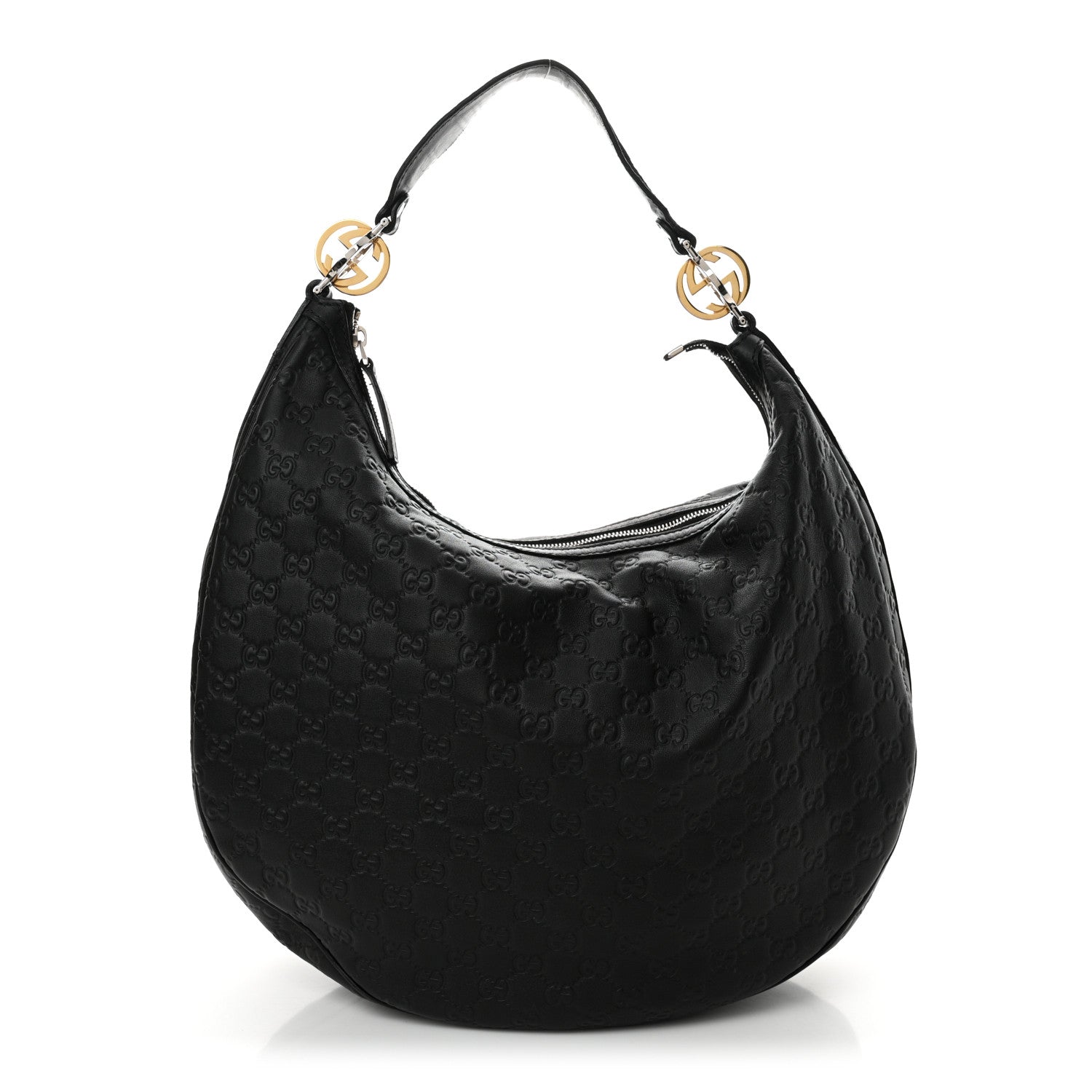 Gucci Guccissima Large GG Twins Hobo Black 1 of 14