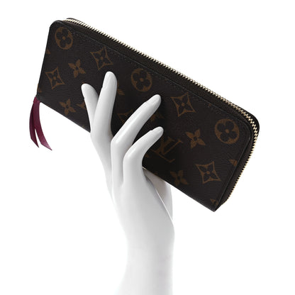 Louis Vuitton Monogram Clemence Wallet Fuchsia 2 of 7