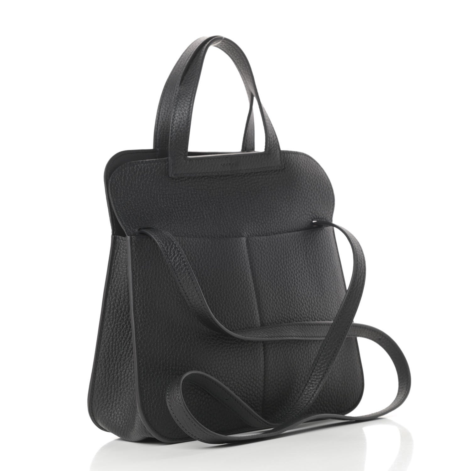 Hermes Taurillon Clemence Halzan 25 Black 5 of 13