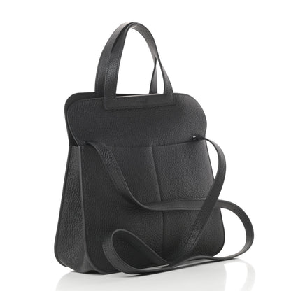 Hermes Taurillon Clemence Halzan 25 Black 5 of 13