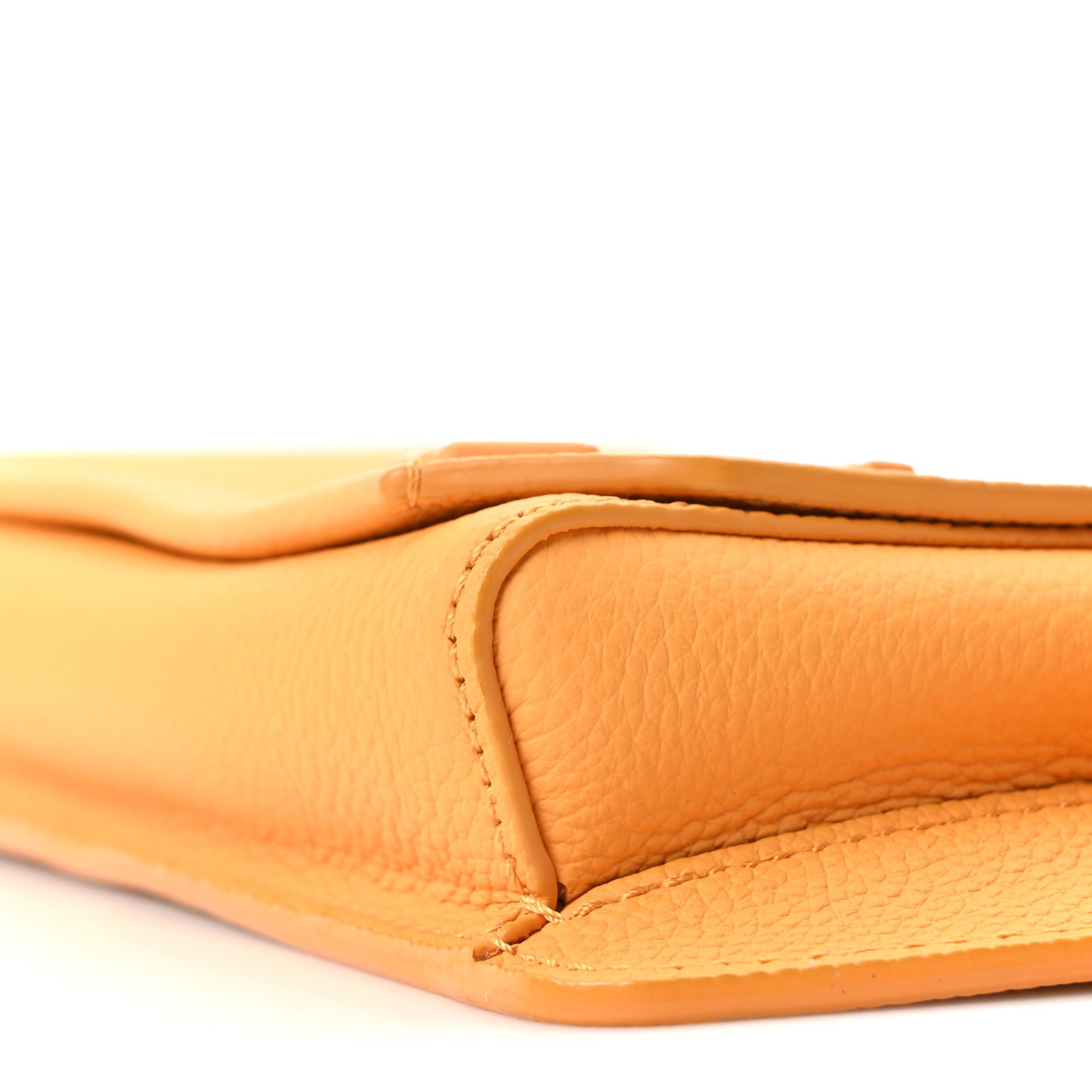 Grained Calfskin Aerogram Takeoff Sling Safran Yellow