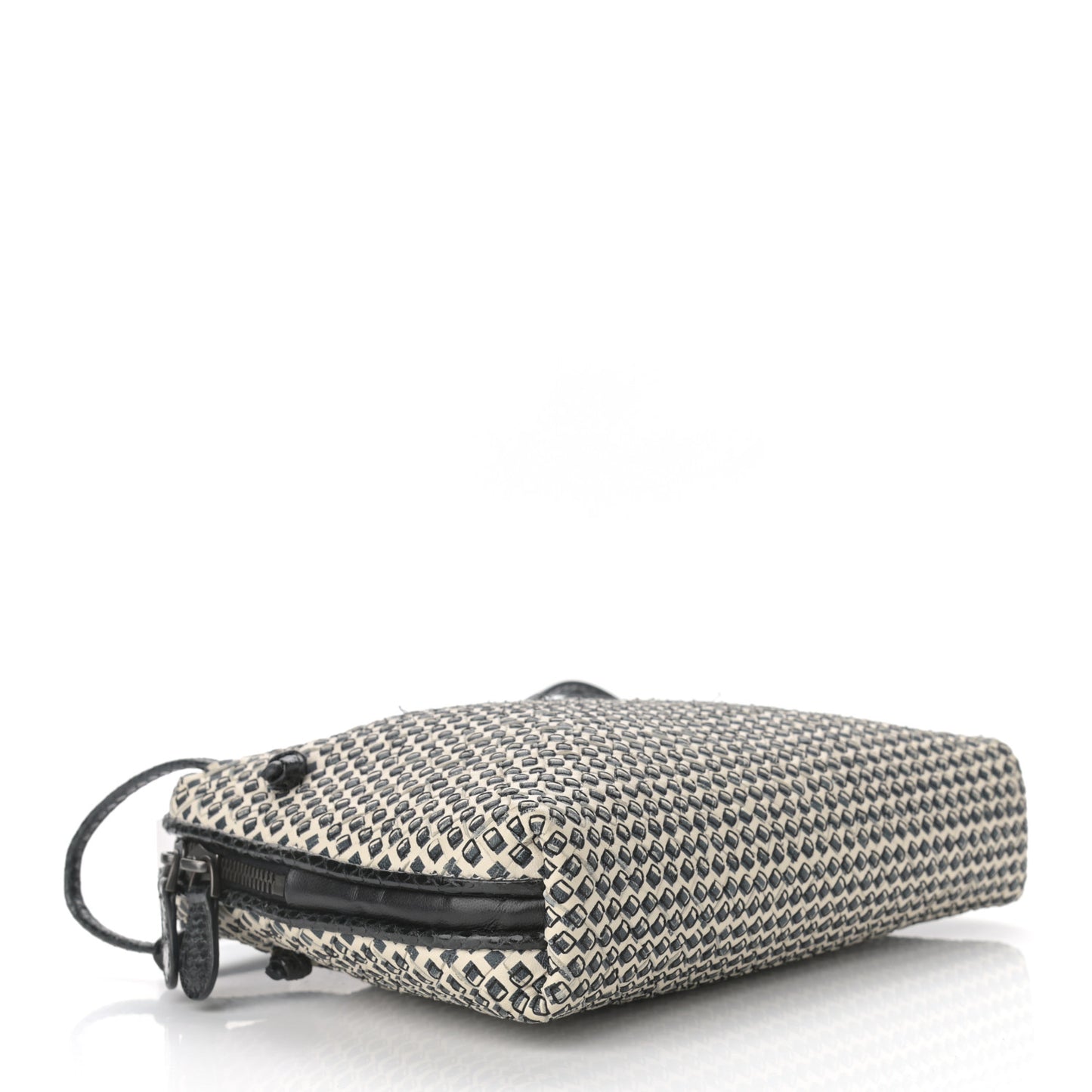 Nappa Ayers Cravaterria Intrecciato Nodini Bag Off White Black