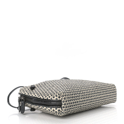 Bottega Veneta Nappa Ayers Cravaterria Intrecciato Nodini Bag Off White Black 4 of 10