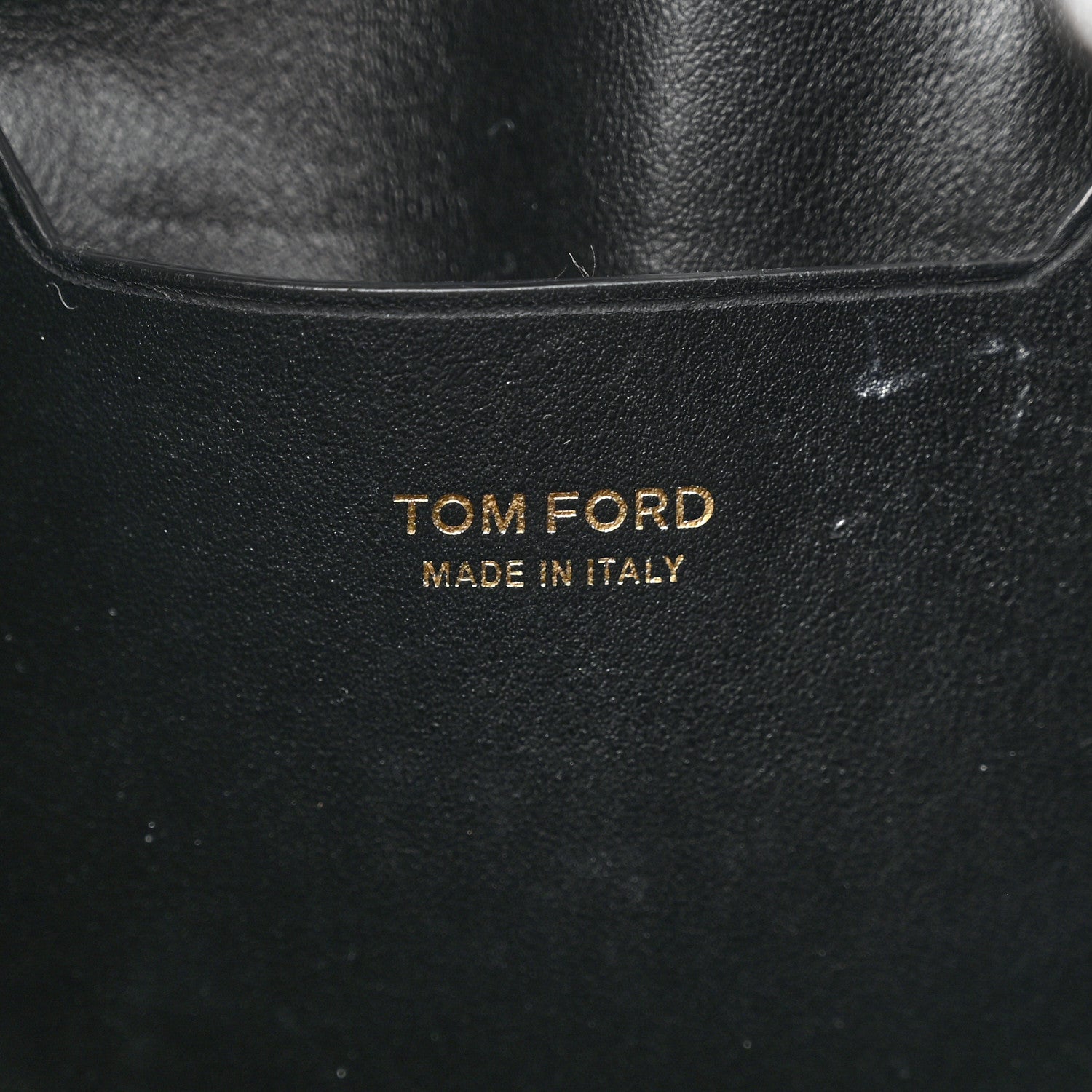 Tom Ford Calfskin Small Tassel Bucket Bag Black 7 of 17