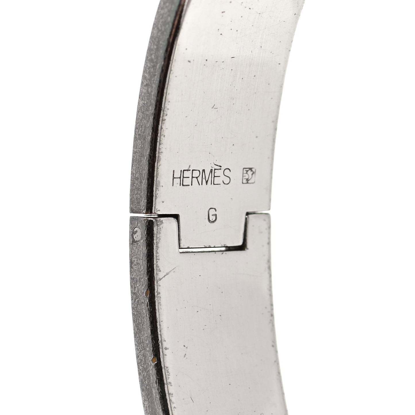 Enamel Narrow Clic Clac H Bracelet PM Rose Poudre