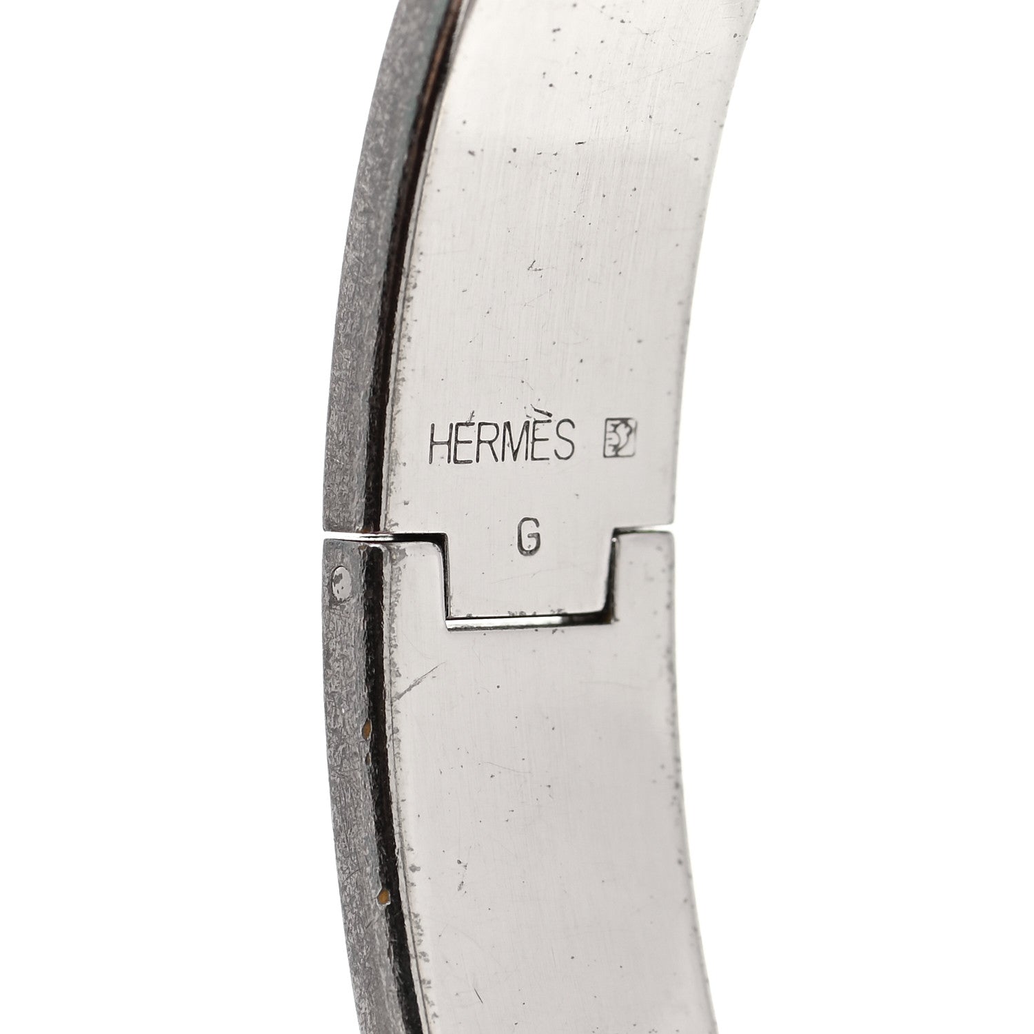Hermes Enamel Narrow Clic Clac H Bracelet PM Rose Poudre 5 of 8