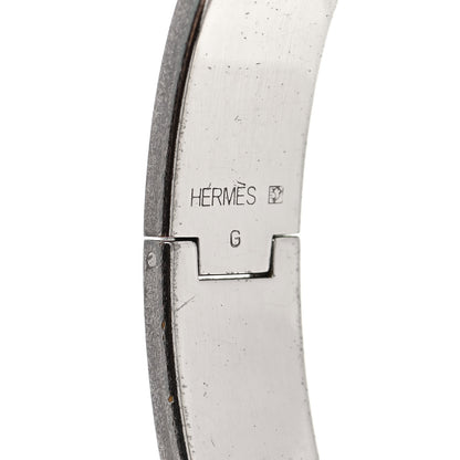 Hermes Enamel Narrow Clic Clac H Bracelet PM Rose Poudre 5 of 8