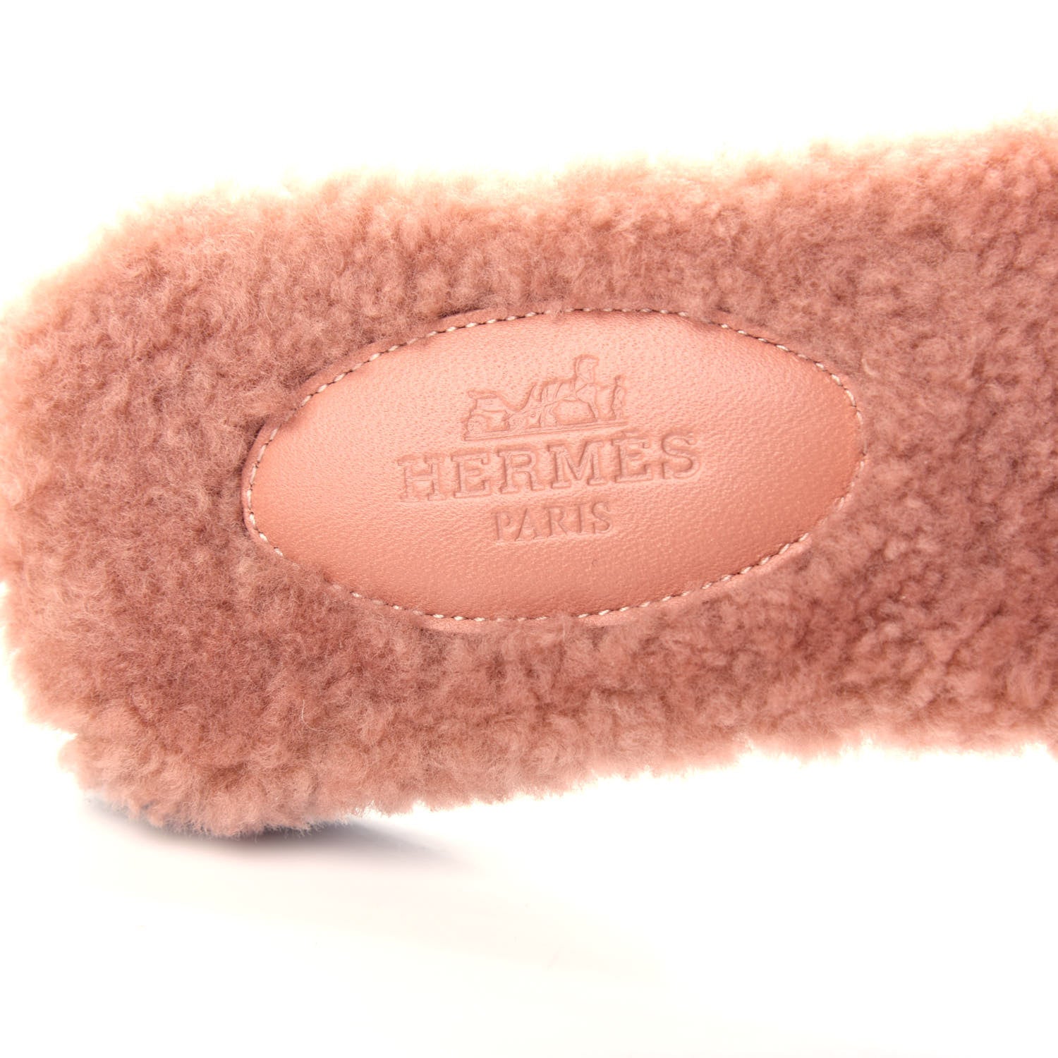 Hermes Woolskin Oran Sandals 36 Rose Aube 8 of 10