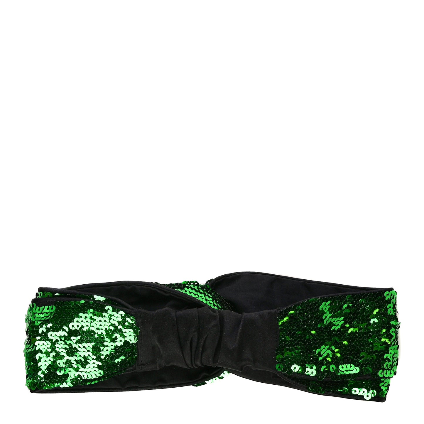 Sequin Brixy Knot Headband Green