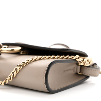 Chloe Suede Calfskin Mini Faye Shoulder Bag Motty Grey 10 of 10