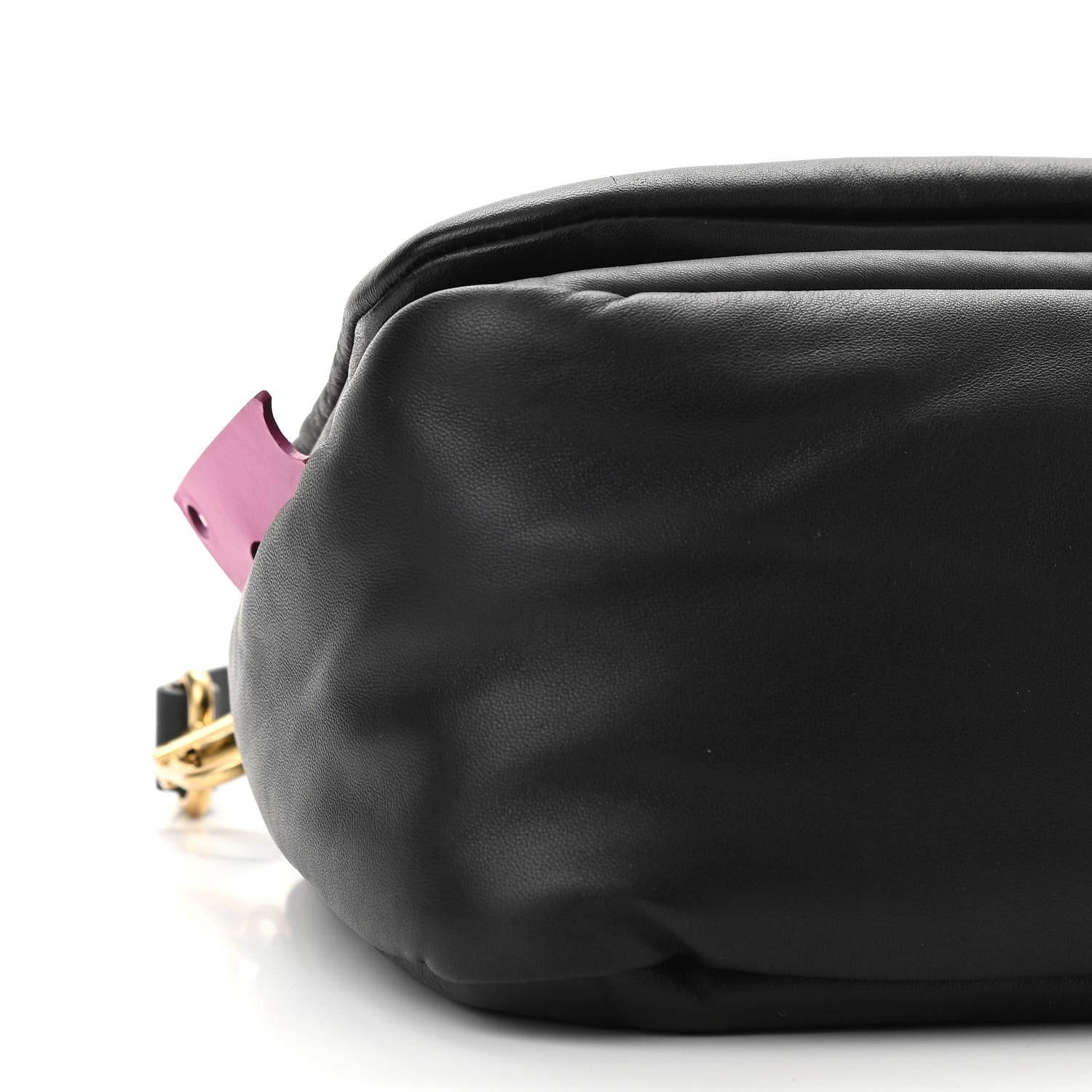 Off-White Calfskin Slouchy Nailed Clutch Black 11 of 12