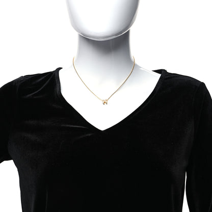 Hermes Lacquered Gold Mini Pop H Pendant Necklace Beige De Weimar 2 of 5