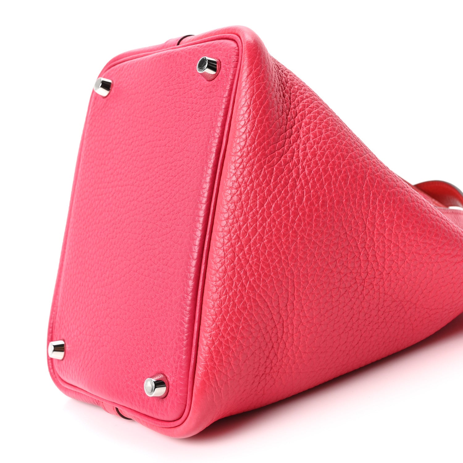 Hermes Taurillon Clemence Tri-Color Picotin Lock 18 PM Rose