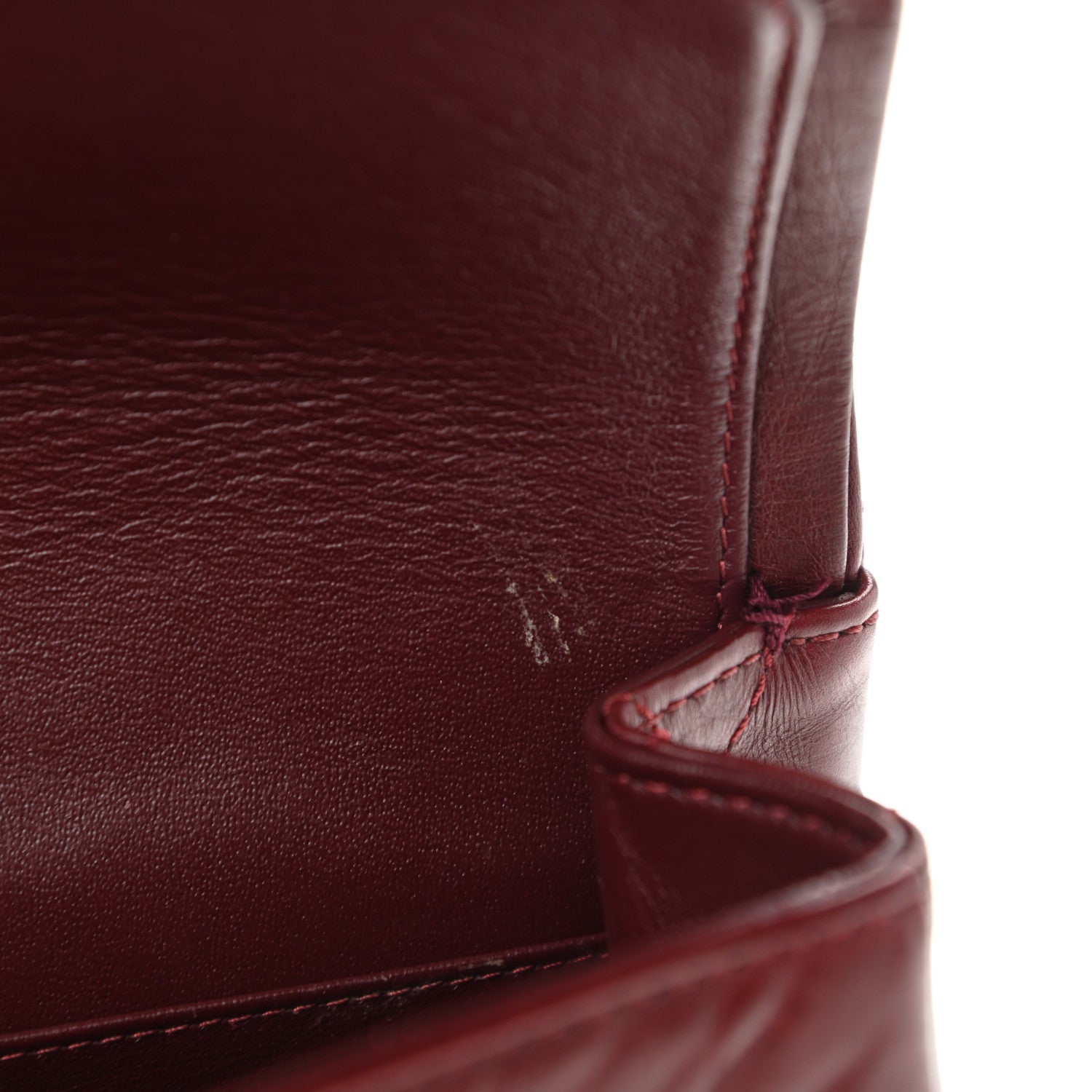 Chanel Aged Calfskin Quilted 2.55 Reissue 226 Flap Dark Burgundy 9 of 11