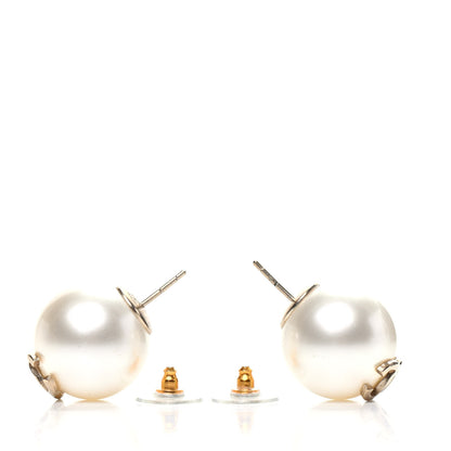 Chanel Pearl CC Large Earrings Gold 3 of 5