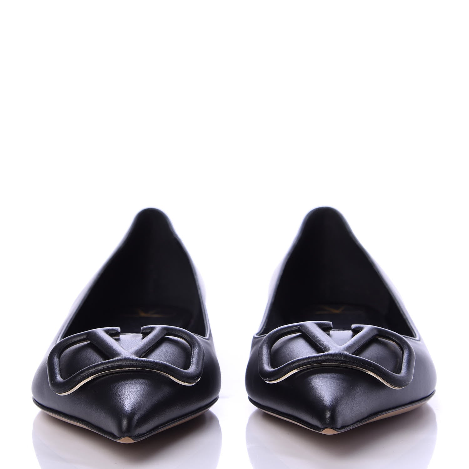Valentino Garavani Nappa Vlogo Flats 38.5 Black 2 of 11