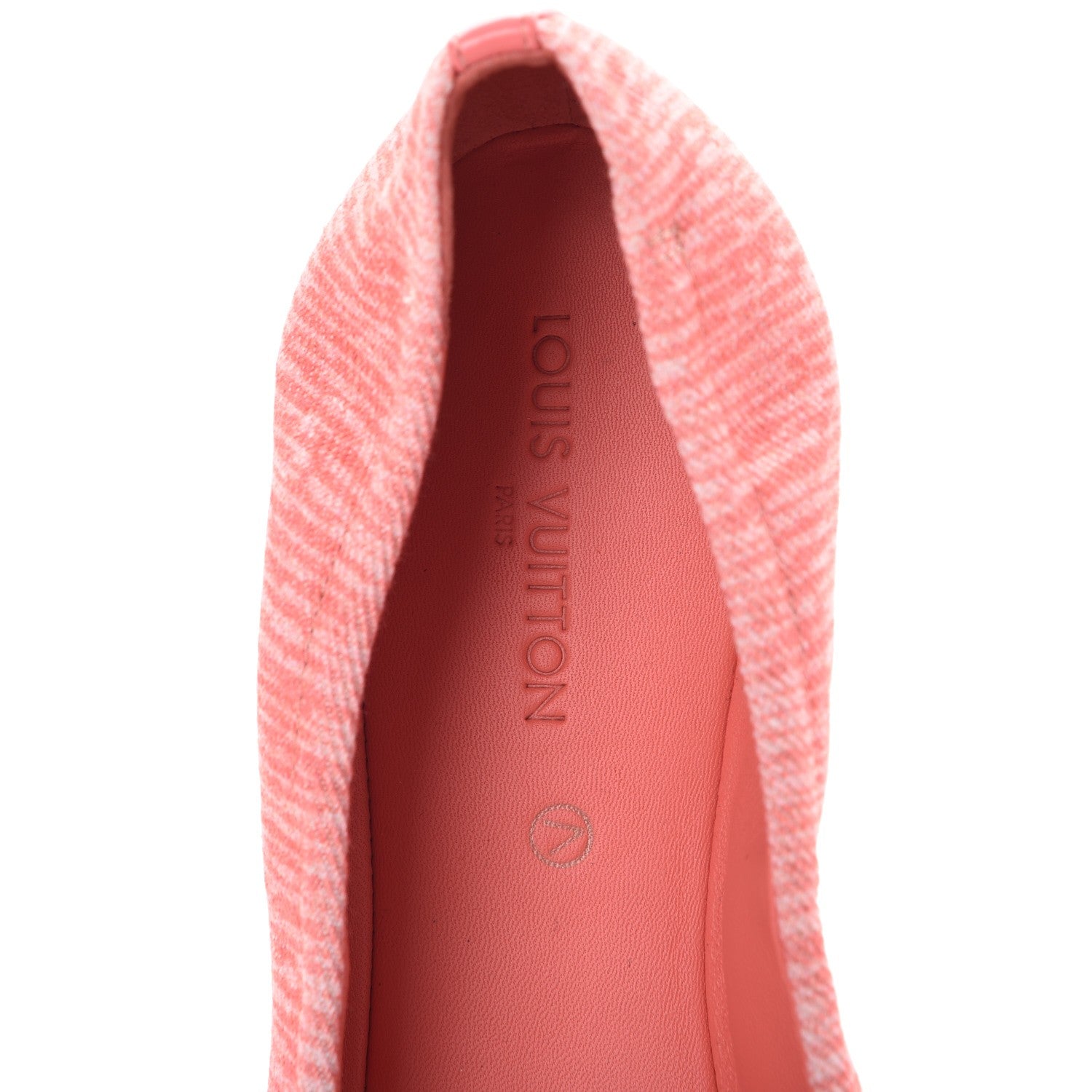 Louis Vuitton Canvas Elba Ballerina Flats 41 Corail 7 of 10