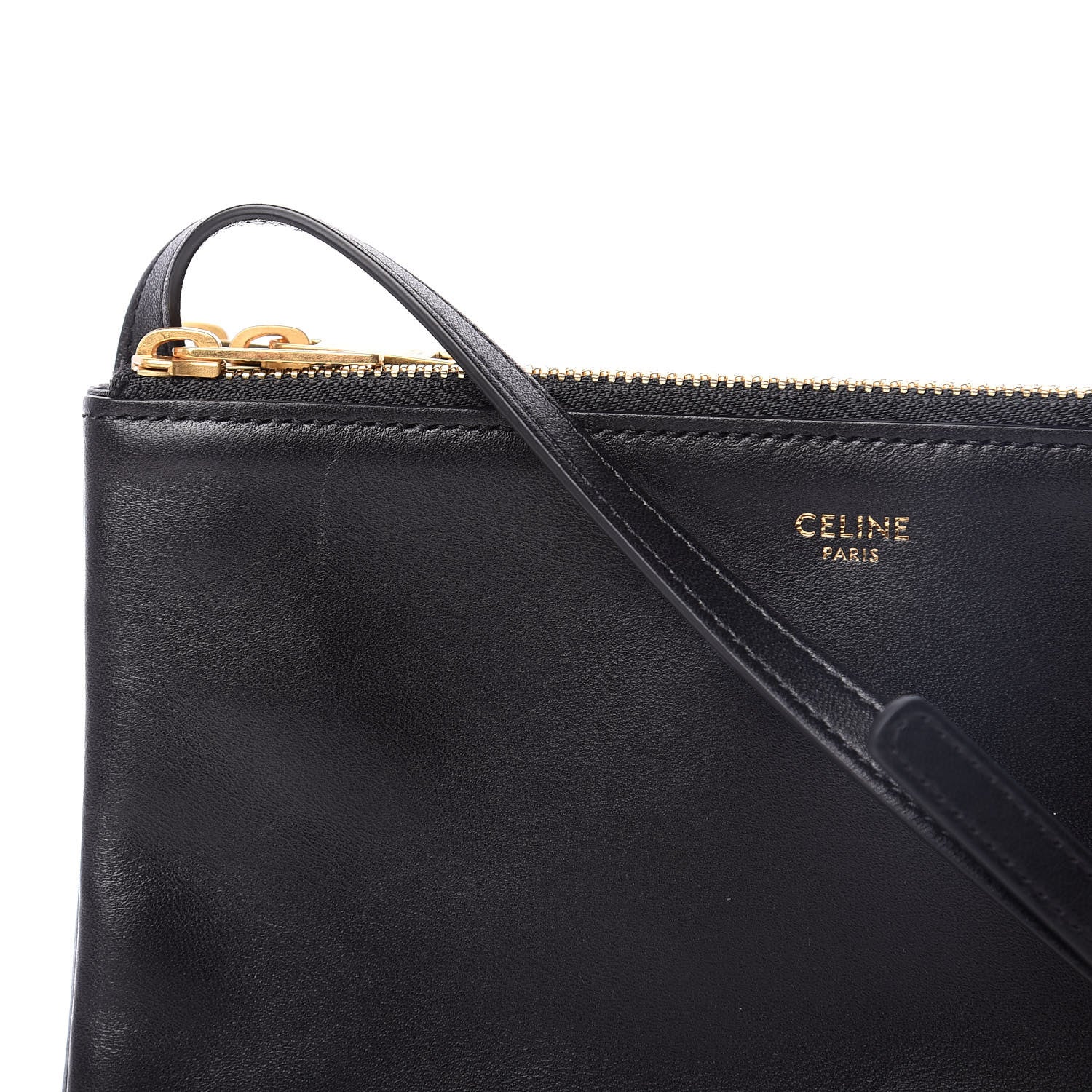 Celine Lambskin Small Trio Crossbody Bag Black 11 of 12