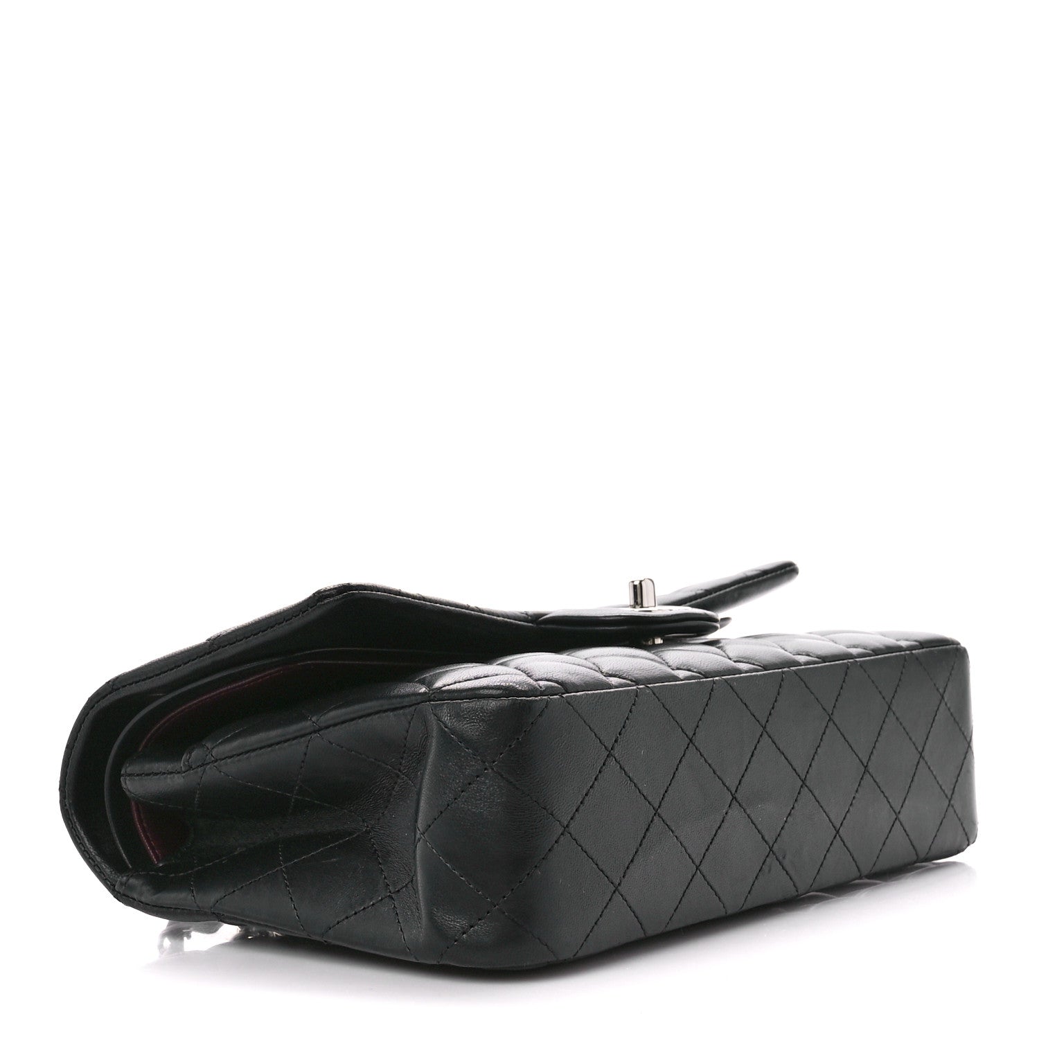 Chanel Lambskin Quilted Medium Double Flap Black 4 of 12