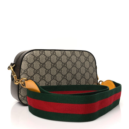 Gucci GG Supreme Monogram Web Neo Vintage Shoulder Bag Beige New Acero Crop 3 of 11