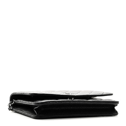 Chanel Caviar Quilted Wallet On Chain WOC Black 4 of 12