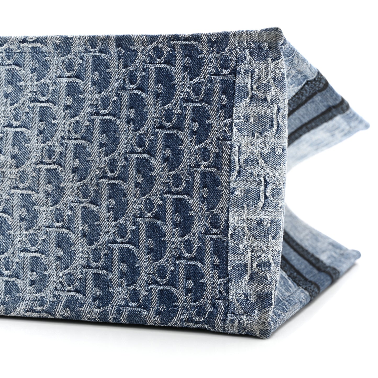 Oblique Denim Medium Book Tote Blue