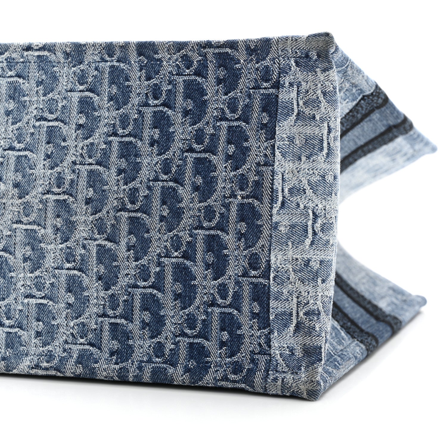 Christian Dior Oblique Denim Medium Book Tote Blue 10 of 12