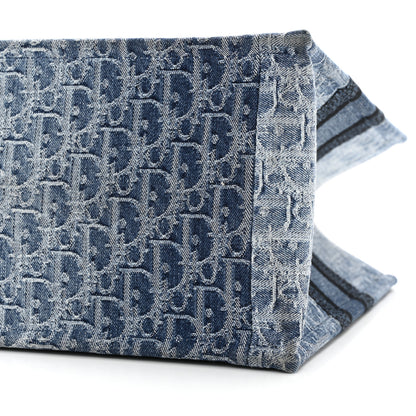 Christian Dior Oblique Denim Medium Book Tote Blue 10 of 12