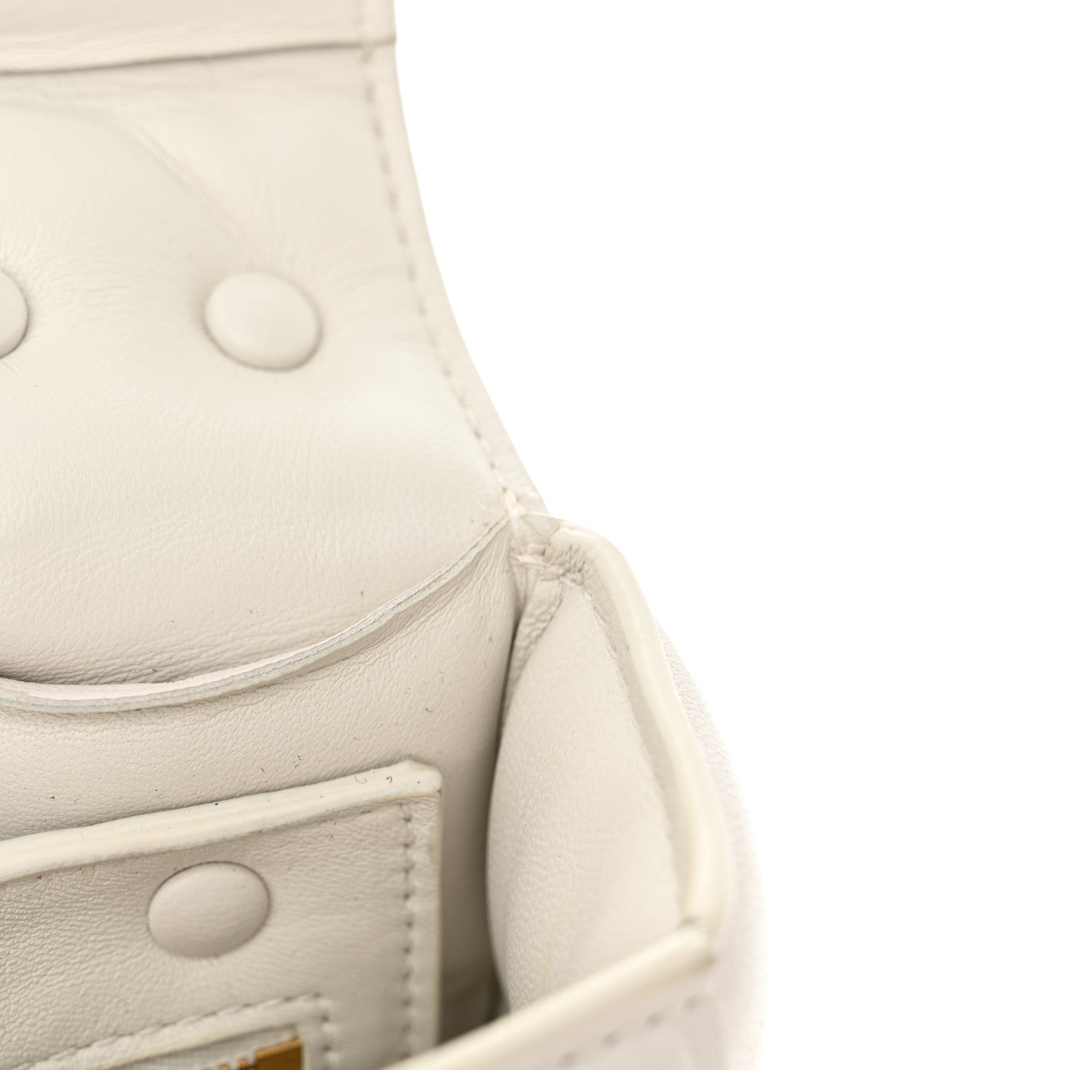 Bottega Veneta Lambskin Maxi Intreccio Padded Chain Cassette Crossbody Bag White 8 of 14