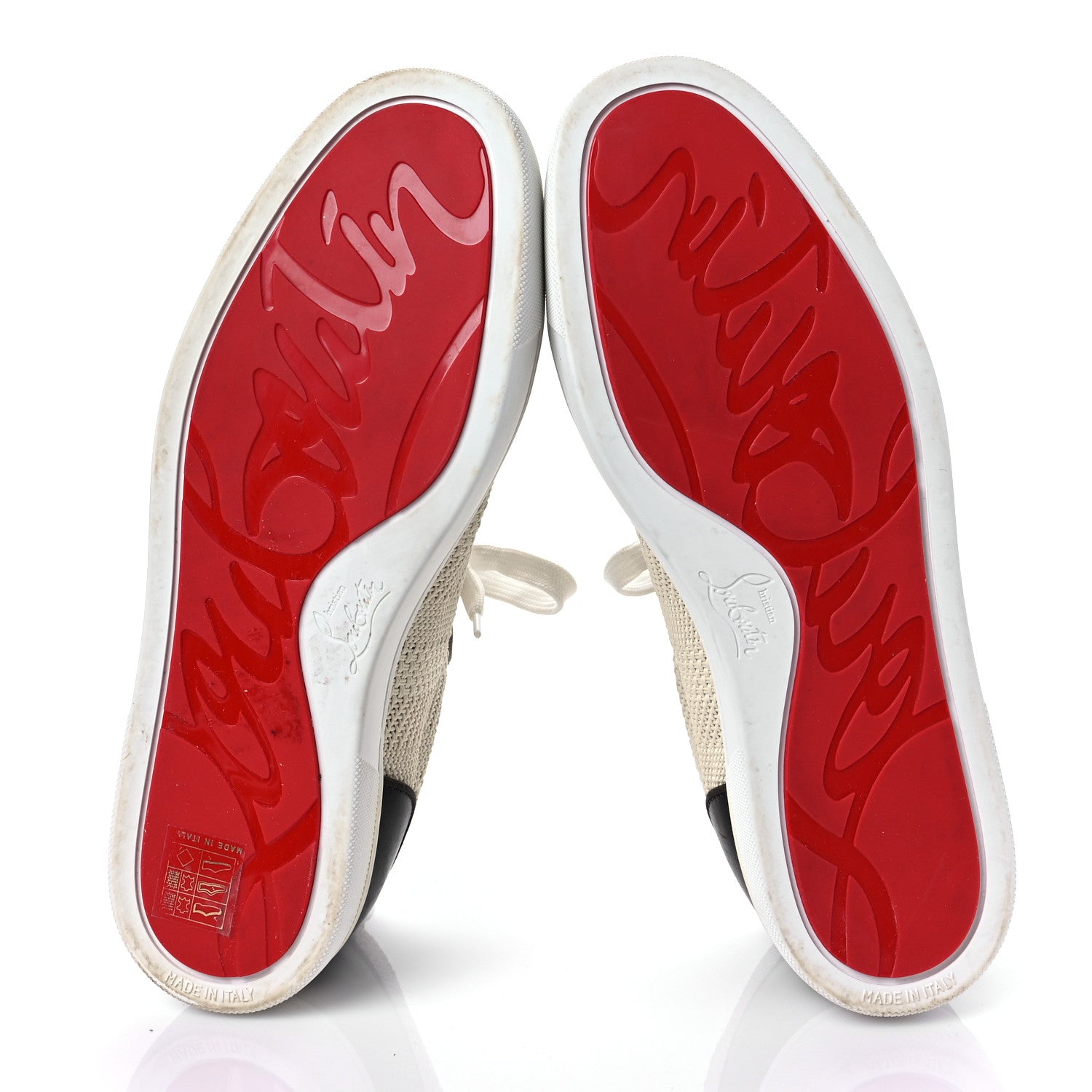 Christian Louboutin Calfskin Mens Junior Orlato Flat Sneakers 42 Natural 5 of 8