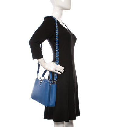 Louis Vuitton Taurillon Capucines BB Blue 2 of 9