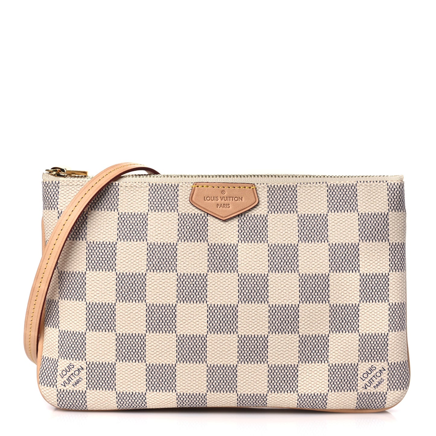 Damier Azur Double Zip Pochette