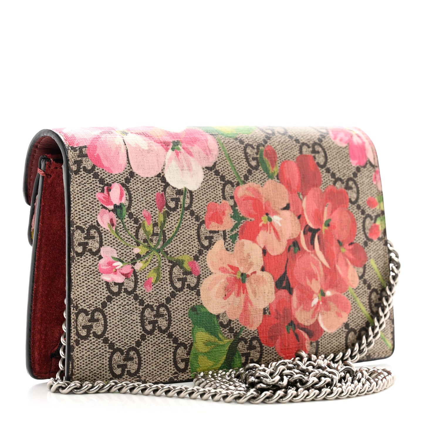 GG Supreme Monogram Blooms Super Mini Dionysus Shoulder Bag Beige Multicolor Dry Rose