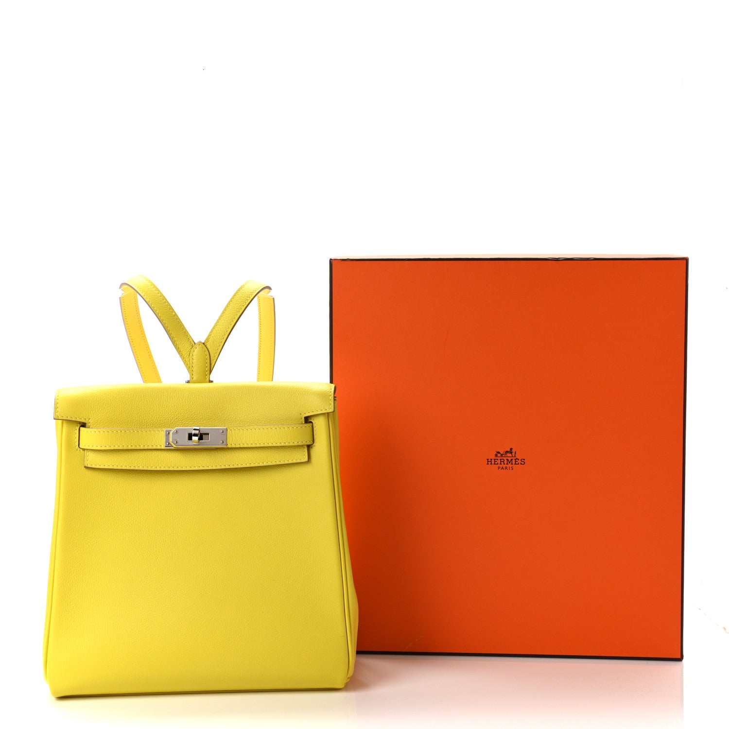 Hermes Evercolor Kelly Ado Backpack Lime 11 of 11