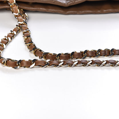 Chanel Lambskin Quilted Shopping Tote Brown 10 of 27