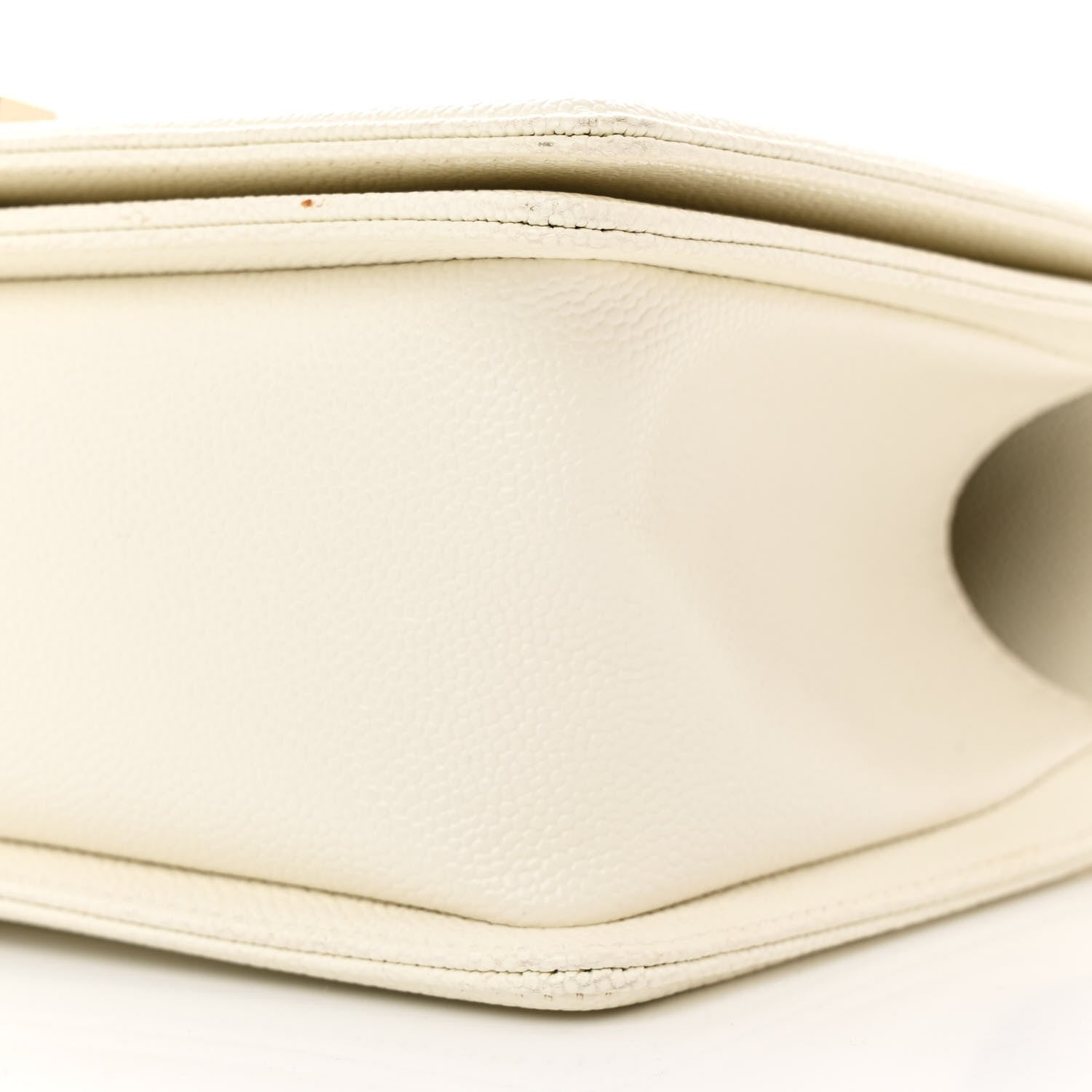 Chanel Caviar Quilted Medium Boy Flap White 10 of 13