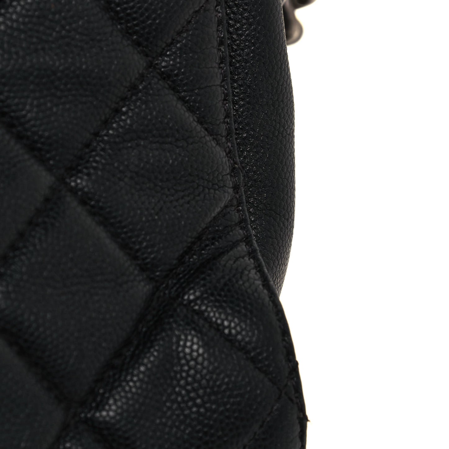 Caviar Quilted Small CC Bucket Bag Black